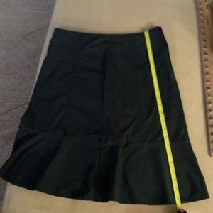 Royal Robins Black Nylon skirt w/2 zippered pockets(side pocket4 1/2 x 7 1/2)